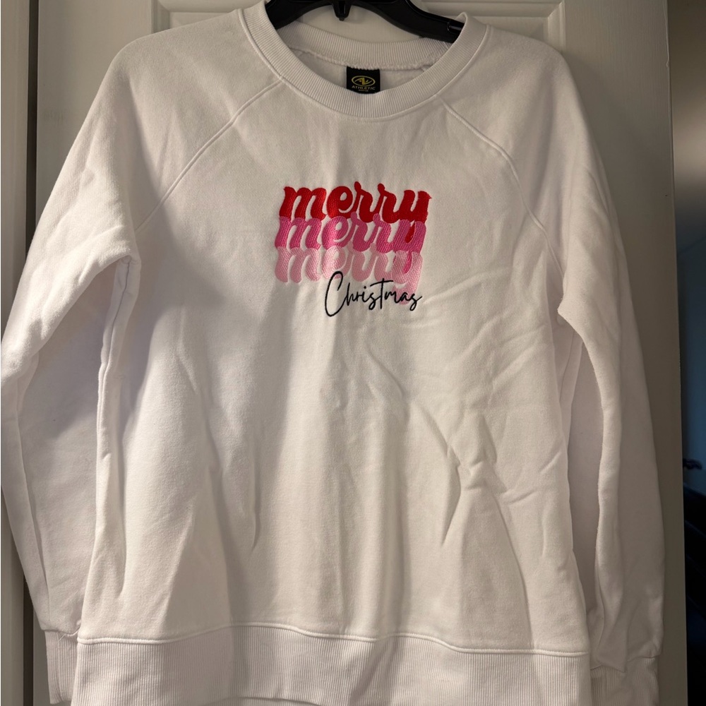 White Merry Christmas Sweatshirt